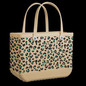 NWT Original Bogg Bag Large - Turquoise Leopard Print Bogg